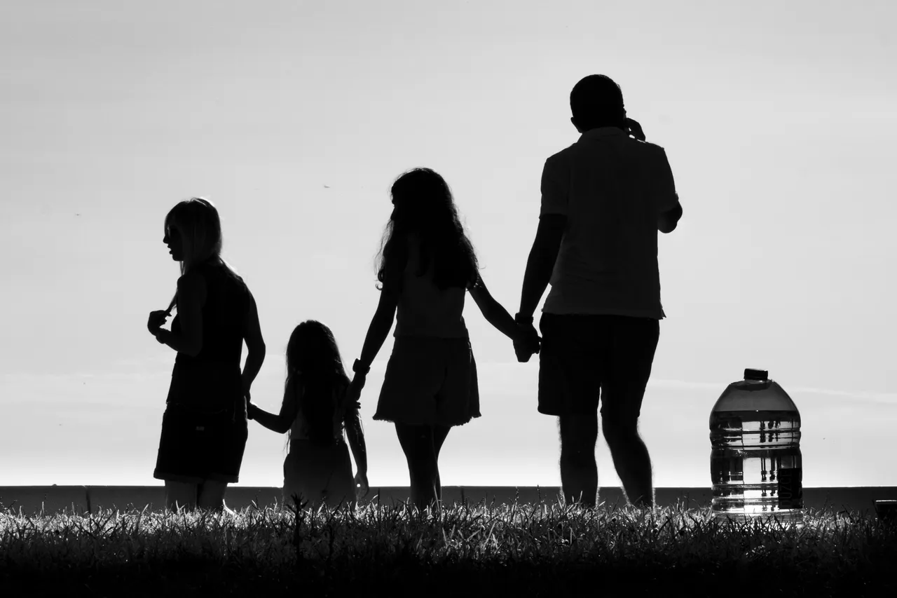 Family silhouette